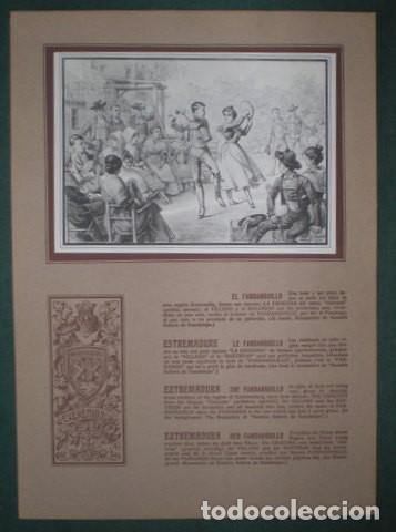 Coleccionismo: LLOBET BUSQUETS, C: EL FANDANGUILLO. Bailes t&iacute;picos y escudos de Espa&ntilde;a y sus regiones (Extremadura)