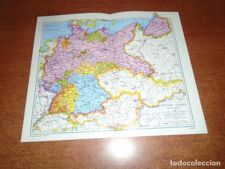 Coleccionismo: L&Aacute;MINA IMPERIO ALEM&Aacute;N MAPA POL&Iacute;TICO Y DISTRIBUCI&Oacute;N OBREROS INDUSTRIALES EN 1921 DEUTSCHLAND