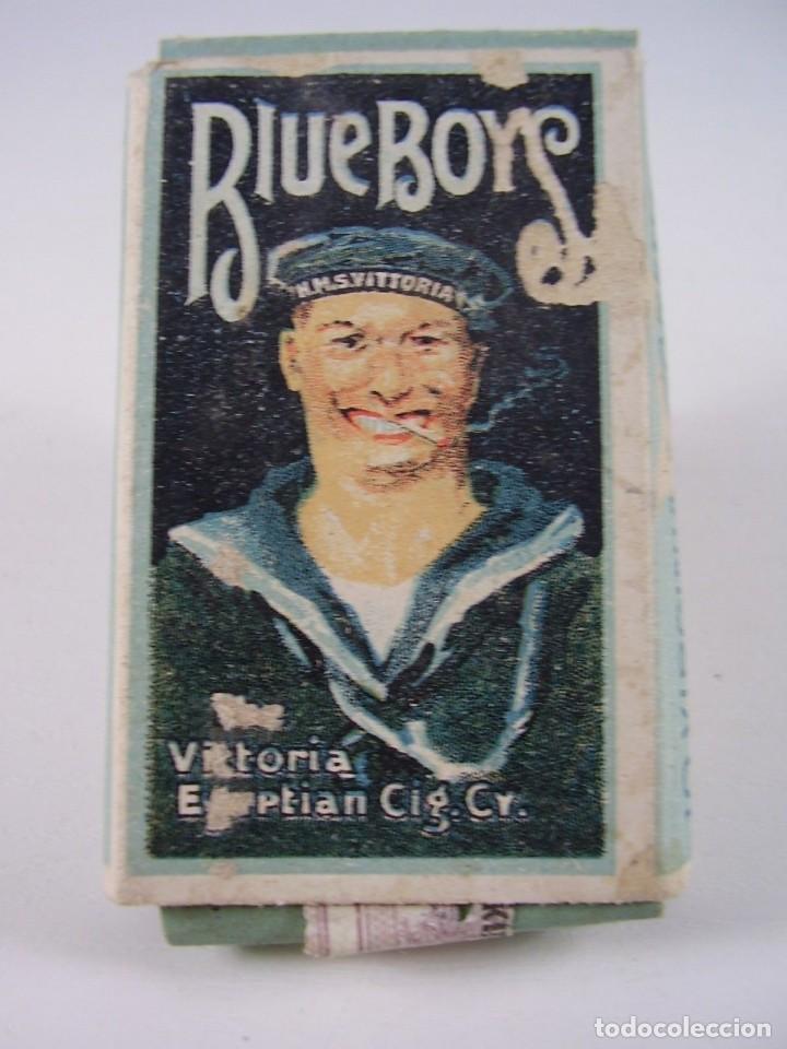 Coleccionismo: Caja de cigarrillo Blue Boys. 1940 - Foto 1