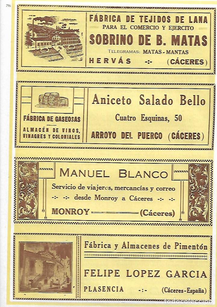 Collecting paper: A&Ntilde;O 1927 PUBLICIDAD ANICETO SALADO BELLO FABRICA DE  GASEOSA ARROYO DEL PUERCO CACERES