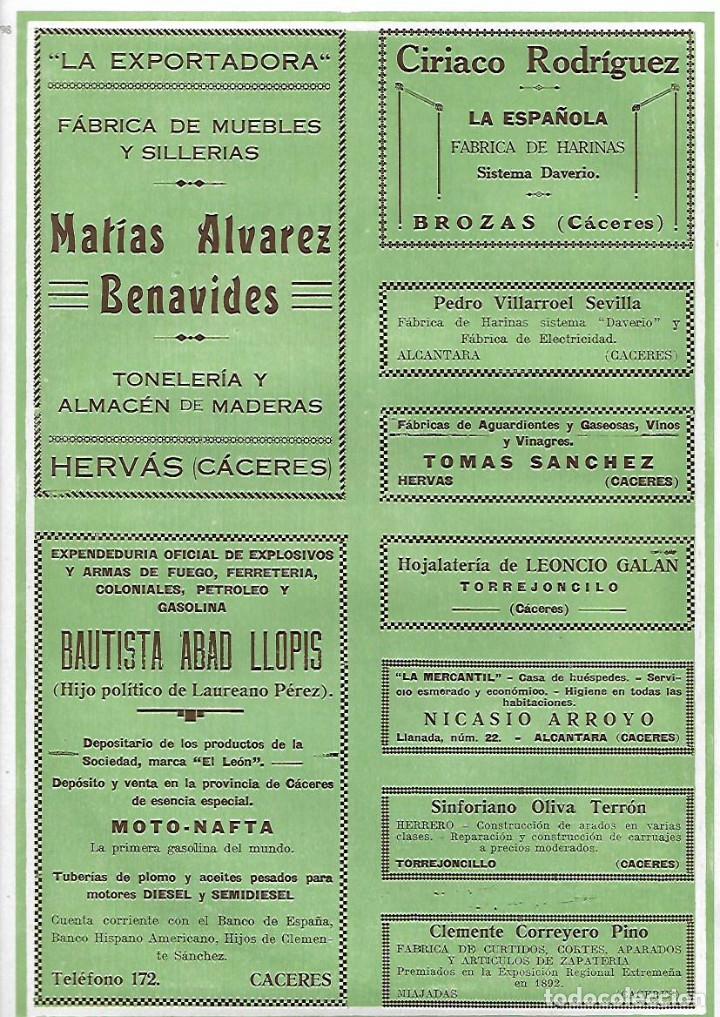 Collezionismo: A&Ntilde;O 1927 PUBLICIDAD BAUTISTA ABAD LLOPIS EXPLOSIVOS ARMAS DE FUEGO LAUREANO PEREZ CACERES