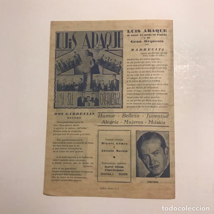 Coleccionismo: TEATRO ROMEA. PROGRAMA DE MANO. ANTONIO MACHIN. - Foto 3
