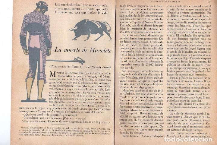 Coleccionismo: ANUNCIO PUBLICIDAD CONDENSADO DE TRUE- LA MUERTE DE MANOLETE