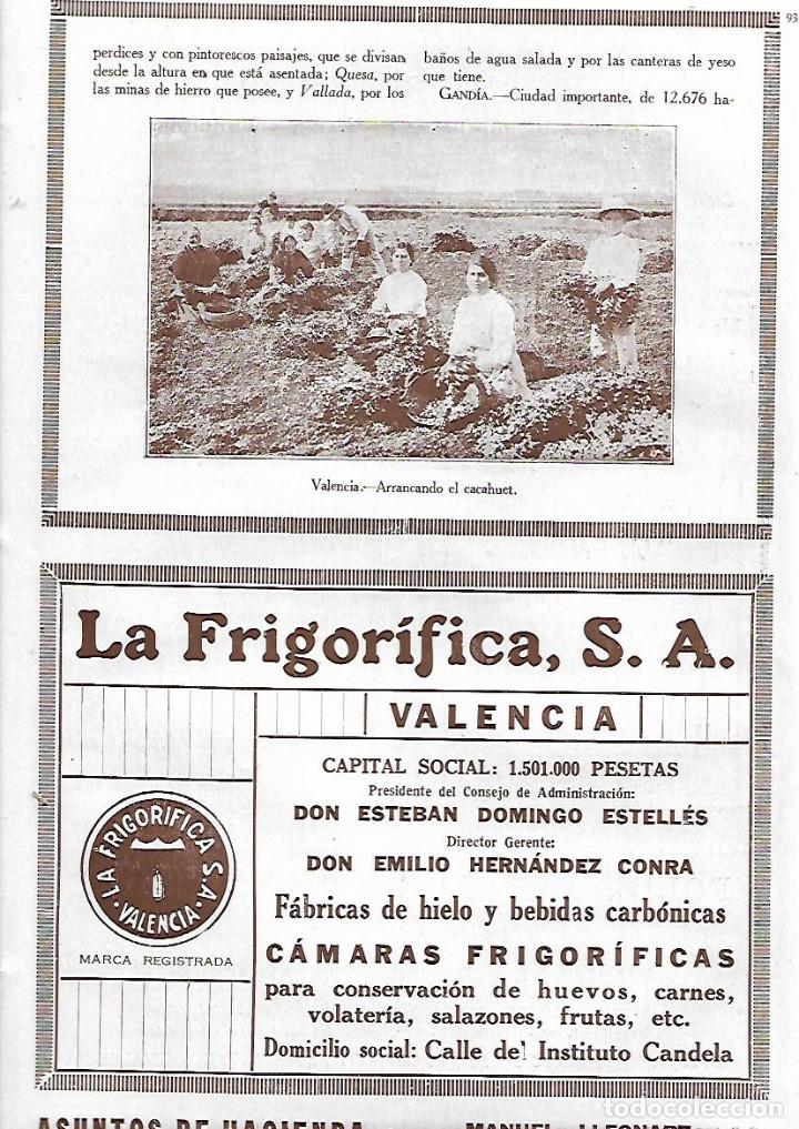 Collectionnisme: A&Ntilde;O 1927 PUBLICIDAD LA FRIGORIFICA S.A. VALENCIA CAMARAS FRIGORIFICAS ESTEBAN DOMINGO ESTELLES