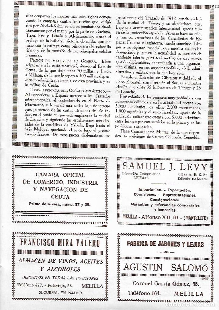 Collecting paper: A&Ntilde;O 1927 PUBLICIDAD JABON LEJIA AGUSTIN SALOMO MELILLA FRANCISCO MIRA VALERO VINO  SAMUEL J LEVY