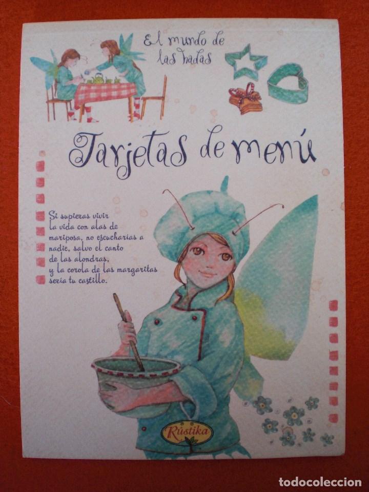 Coleccionismo: BLOC DE TARJETAS DE MEN&Uacute; L&Aacute;MINAS DECORADAS MESA FIESTA CUMPLEA&Ntilde;OS