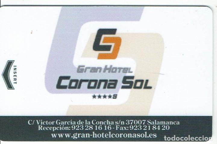 Coleccionismo: Tarjeta Llave Gran Hotel Corona Sol Salamanca