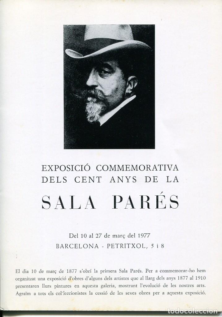 Coleccionismo: CAT&Aacute;LOGO CENTENARIO DE LA SALA PAR&Eacute;S- 1977 - Foto 3