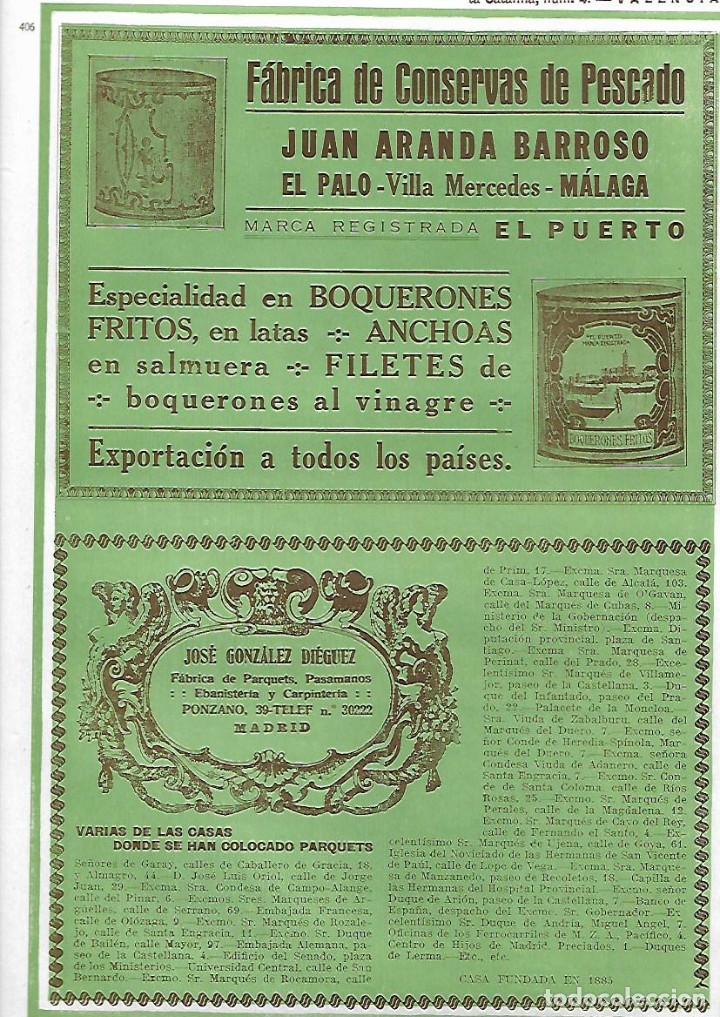 Colecionismo: A&Ntilde;O 1927 PUBLICIDAD JOSE GONZALEZ DIEGUEZ MADRID FABRICA PARQUETS PAVIMENTOS CARPINTERIA PUNZANO