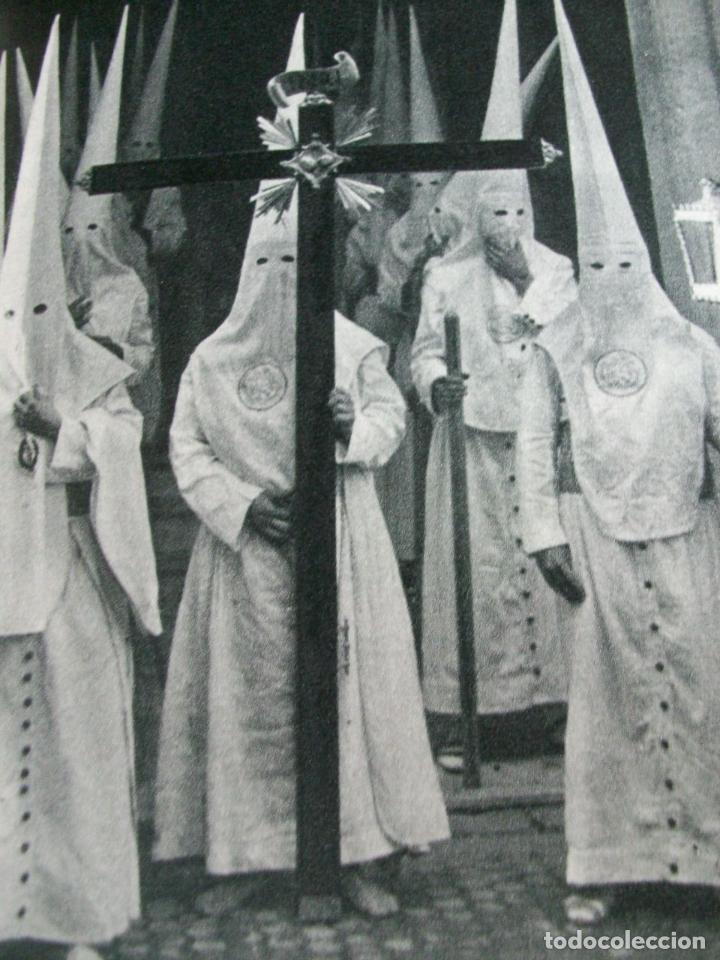 Collectionnisme: SEVILLA SEMANA SANTA NAZARENOS ANTIGUA LAMINA HUECOGRABADO A&Ntilde;OS 40