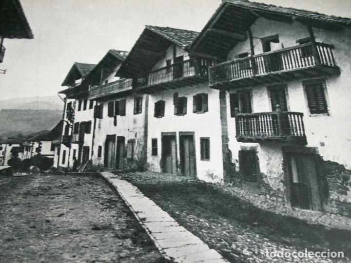 Collectionnisme: MAYA NAVARRA VALLE DE BAZTAN VISTA ANTIGUA LAMINA HUECOGRABADO A&Ntilde;OS 40
