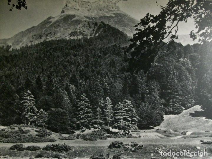 Collectionnisme: HECHO HUESCA PAISAJE ANTIGUA LAMINA HUECOGRABADO A&Ntilde;OS 40