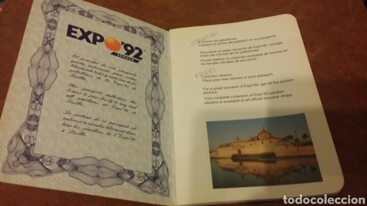 Coleccionismo: Expo 92 de Sevilla Pasaporte - Foto 2