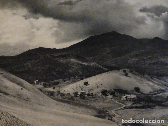 Collecting paper: MONTES JAEN ANTIGUA LAMINA HUECOGRABADO A&Ntilde;OS 40