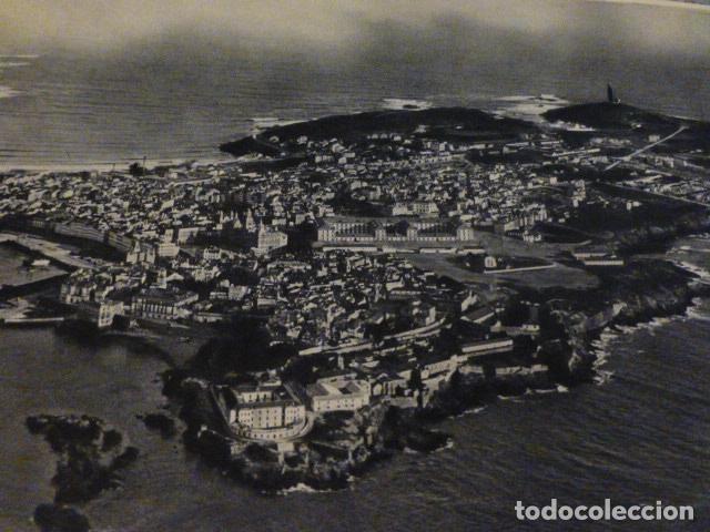 Collectionnisme: LA CORU&Ntilde;A ANTIGUA LAMINA HUECOGRABADO A&Ntilde;OS 40