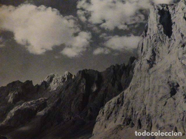 Collecting paper: ASTURIAS PICOS DE EUROPA ANTIGUA LAMINA HUECOGRABADO A&Ntilde;OS 40