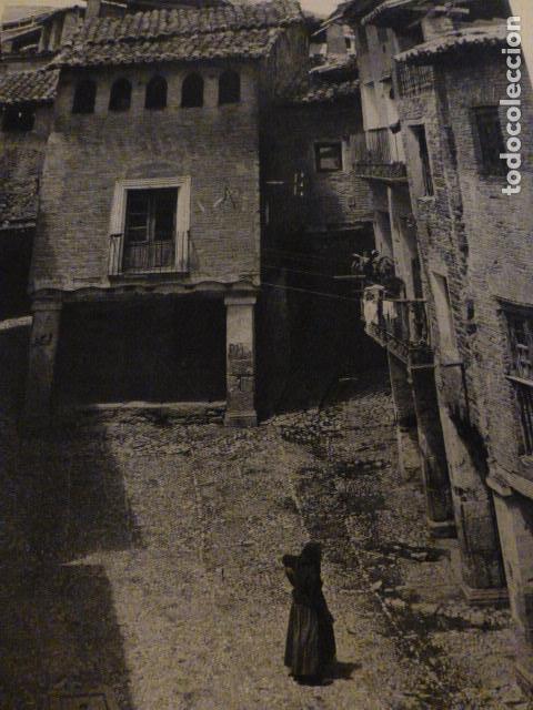 Collectionnisme: ALQUEZAR HUESCA ANTIGUA LAMINA HUECOGRABADO A&Ntilde;OS 40