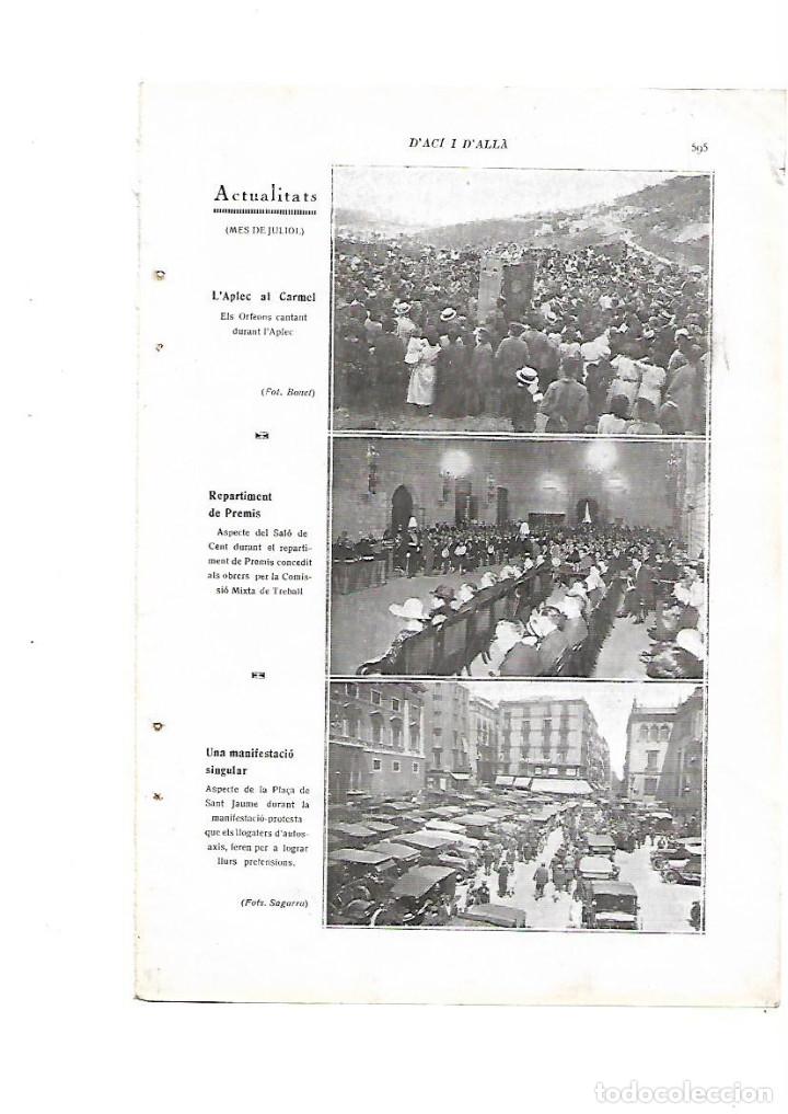 Collectionnisme: A&Ntilde;O 1923 RECORTE PRENSA APLEC DEL CARMEL ORFEO MUSICA MANIFESTACION TAXI TAXISTAS PENSIONES