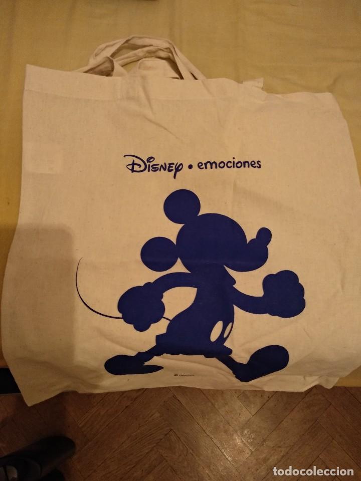 Coleccionismo: bolsa tela nueva de disney emociones con mickey mouse en imagen