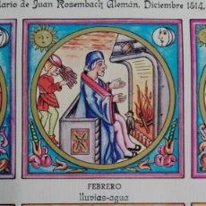 Coleccionismo: LÁMINA A COLOR-CALENDARIO JUAN ROSEMBACH ALEMÁN-DICIEMBRE 1514-BARCELONA AÑOS 70