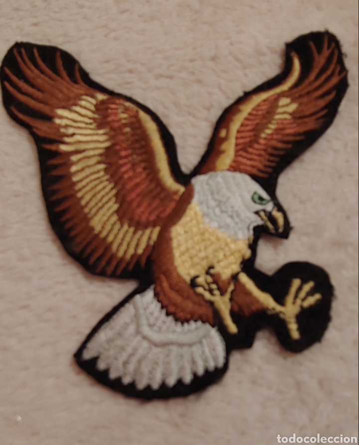 Coleccionismo: Gran parche &aacute;guila. Bordado - Foto 1