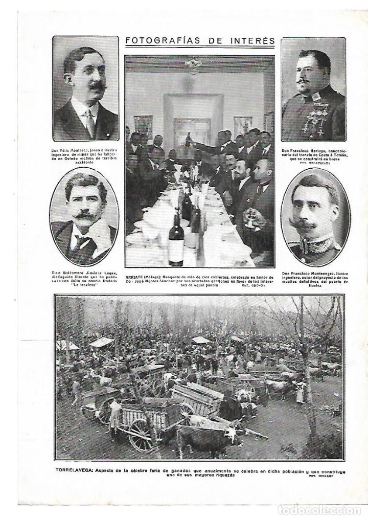 Collectionnisme: A&Ntilde;O 1913 RECORTE PRENSA TORRELAVEGA FERIA DE GANADOS CARROS CARRETAS