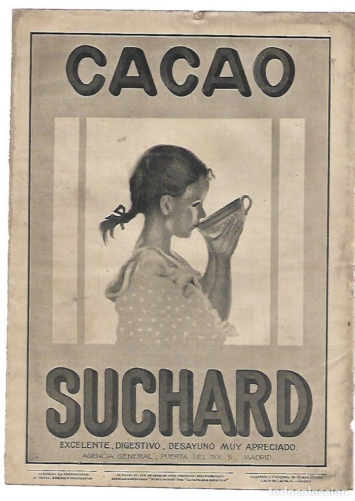 Colecionismo: A&Ntilde;O 1910 RECORTE PRENSA PUBLICIDAD CACAO SUCHARD