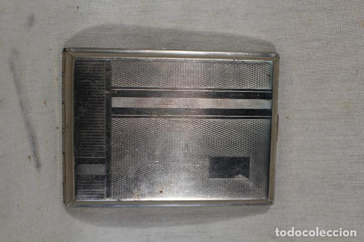 Coleccionismo: pitillera plateada - Foto 1