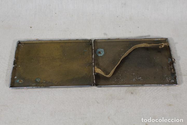 Coleccionismo: pitillera metal cromado - Foto 3