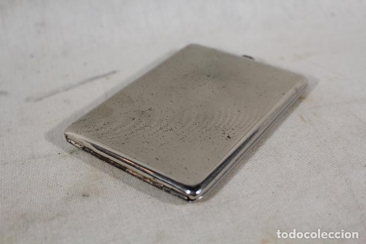 Coleccionismo: pitillera metal cromado - Foto 4