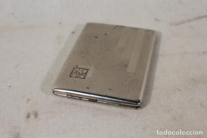 Coleccionismo: pitillera metal cromado - Foto 5