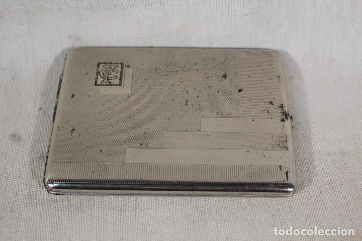 Coleccionismo: pitillera metal cromado - Foto 6