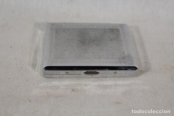 Coleccionismo: pitillera metal cromado - Foto 4
