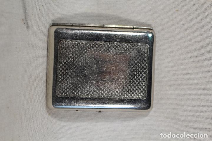 Coleccionismo: pitillera metal cromado - Foto 1