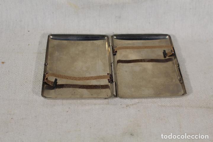 Coleccionismo: pitillera metal cromado - Foto 2