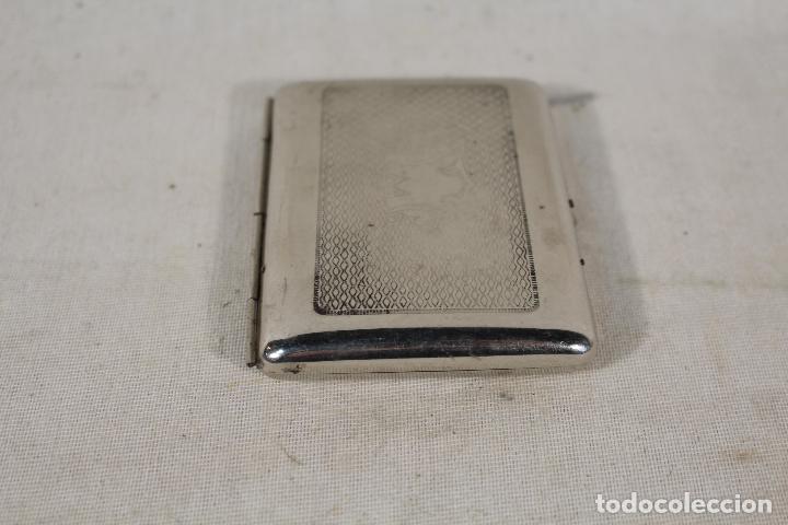 Coleccionismo: pitillera metal cromado - Foto 4