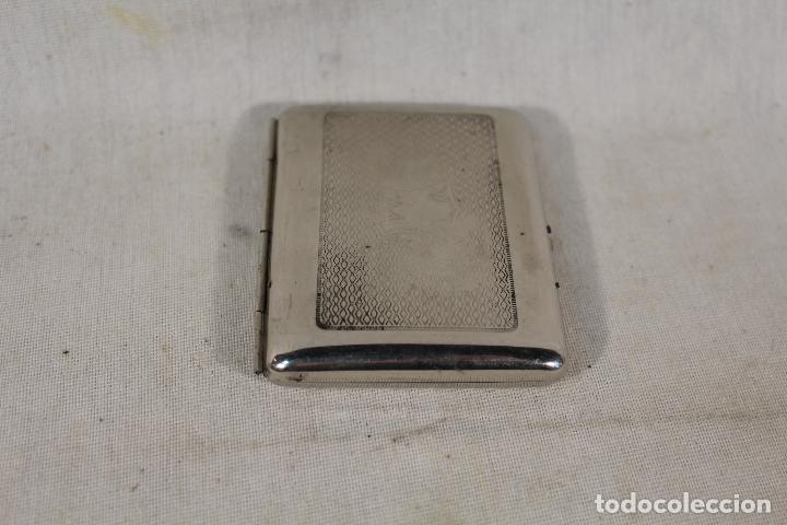 Coleccionismo: pitillera metal cromado - Foto 5