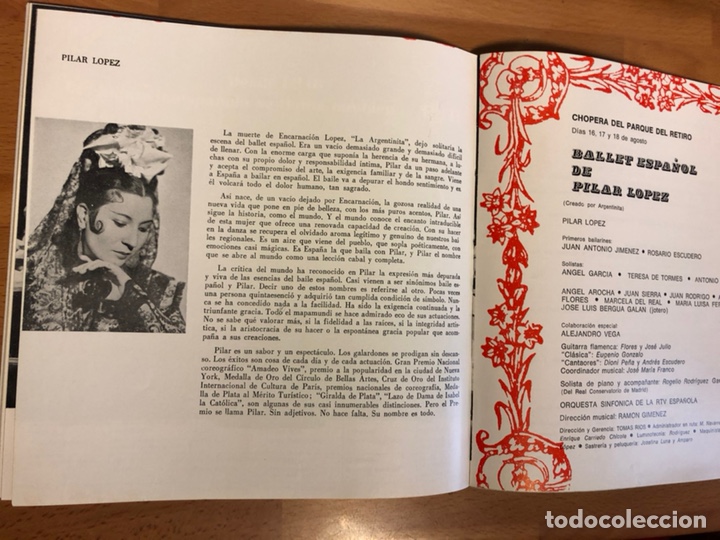 Coleccionismo: Festivales de españa madrid 1968.opera liceo ballet.rudolf nureyev pilar lopez Carmen bernardos - Foto 16 - 149578598