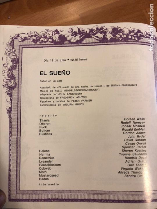 Coleccionismo: Festivales de españa madrid 1968.opera liceo ballet.rudolf nureyev pilar lopez Carmen bernardos - Foto 32 - 149578598