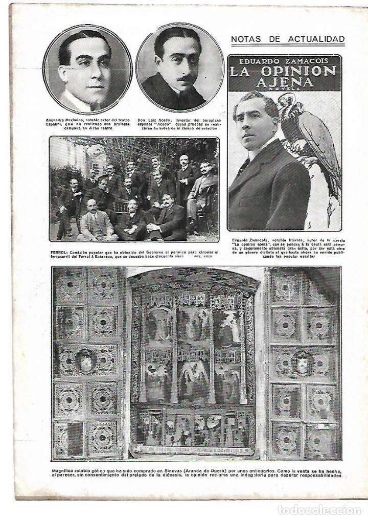 Collectionnisme: A&Ntilde;O 1913 RECORTE PRENSA SINOVAS ARANDA DE DUERO RETABLO GOTICO VENTA SIN PERMISO DIOCESIS IGLESIA