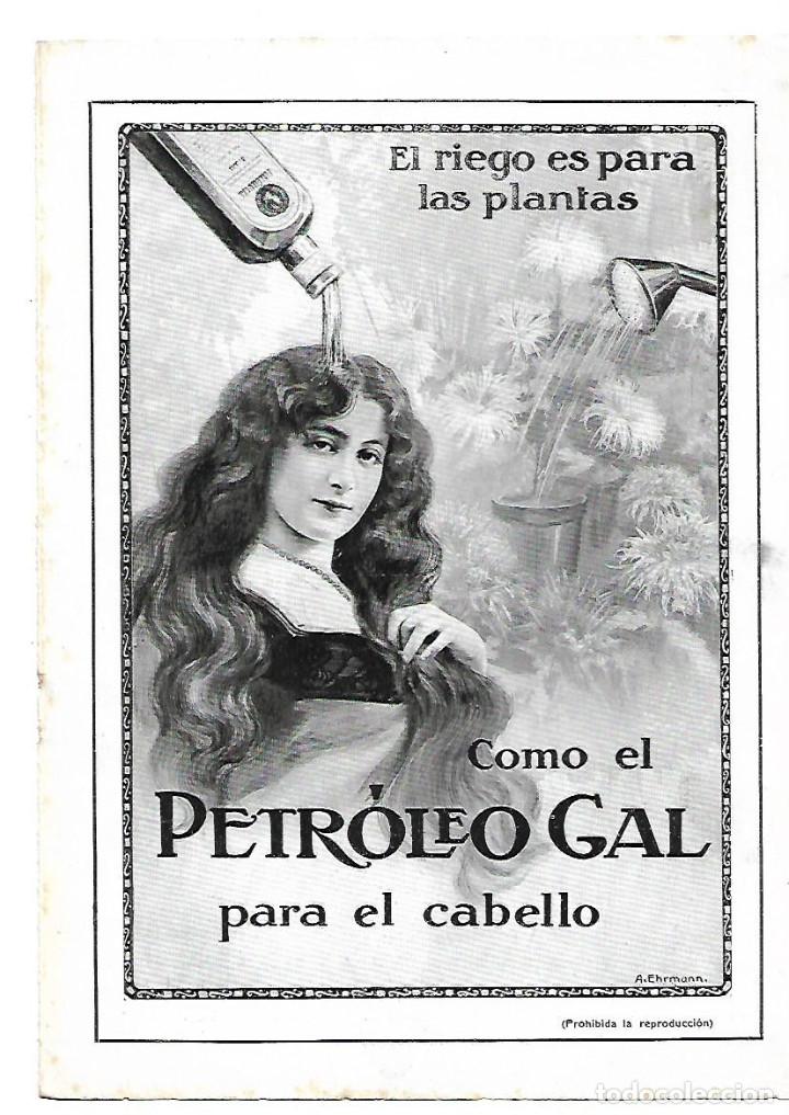 Sammelleidenschaft Papier: A&Ntilde;O 1913 RECORTE PRENSA PUBLICIDAD PETROLEO GAL PARA EL CABELLO