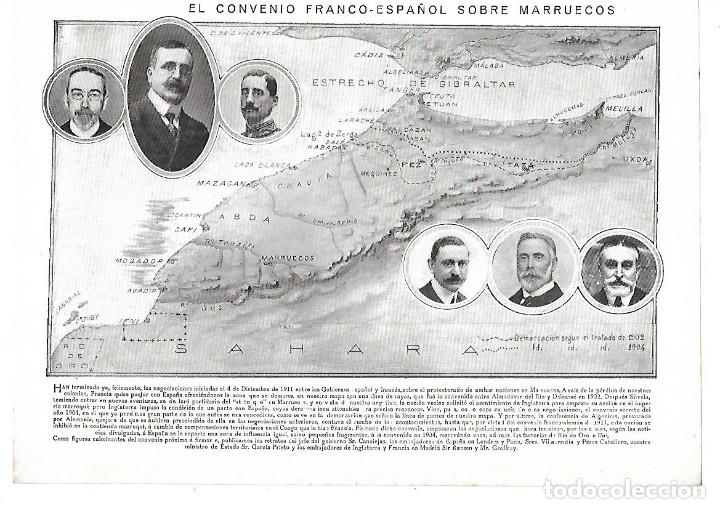 Collecting paper: A&Ntilde;O 1912 RECORTE PRENSA CONVENIO FRANCO ESPA&Ntilde;OL SOBRE MARRUECOS FRANCIA ESPA&Ntilde;A
