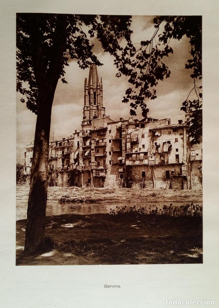 Coleccionismo: GERONA - GIRONA Y MONISTROL DE MONTSERRAT (BARCELONA) - LAMINA DE 1922