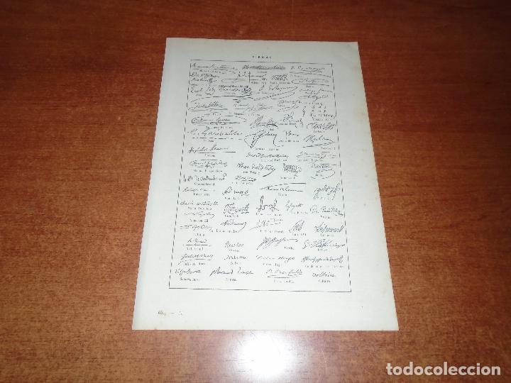 Coleccionismo: L&Aacute;MINA ANTIGUA DICCIONARIO ENCICLOP&Eacute;DICO : FIRMAS HIST&Oacute;RICAS