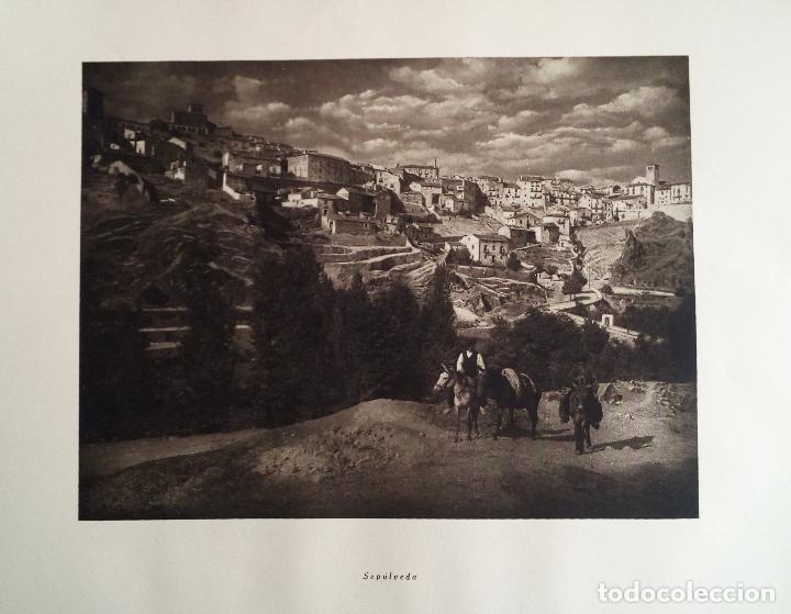 Coleccionismo: SEPULVEDA Y CASTILLO DE TUREGANO (SEGOVIA) - LAMINA DE 1922