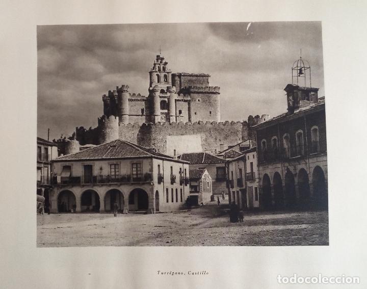 Coleccionismo: CASTILLO DE TUREGANO (SEGOVIA) Y CATEDRAL DE AVILA - LAMINA DE 1922