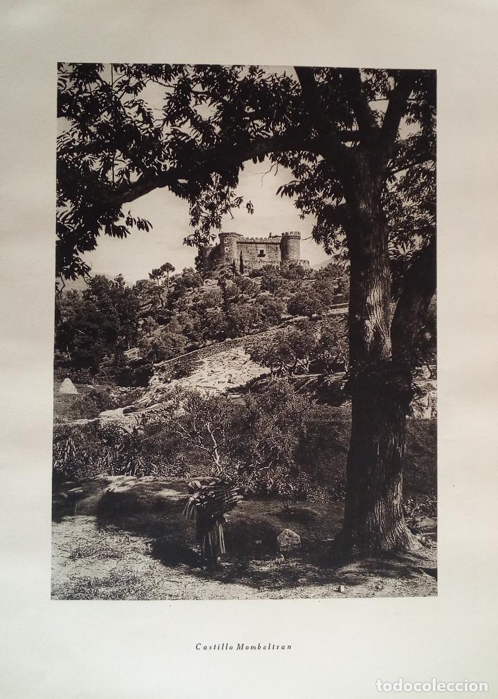 Coleccionismo: CASTILLO DE MOMBELTRAN (AVILA) Y CASTILLO DE COCA (SEGOVIA) - LAMINA DE 1922