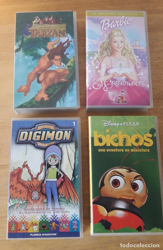 Coleccionismo: 4 CINTAS VHS DE PEL&Iacute;CULAS INFANTILES.