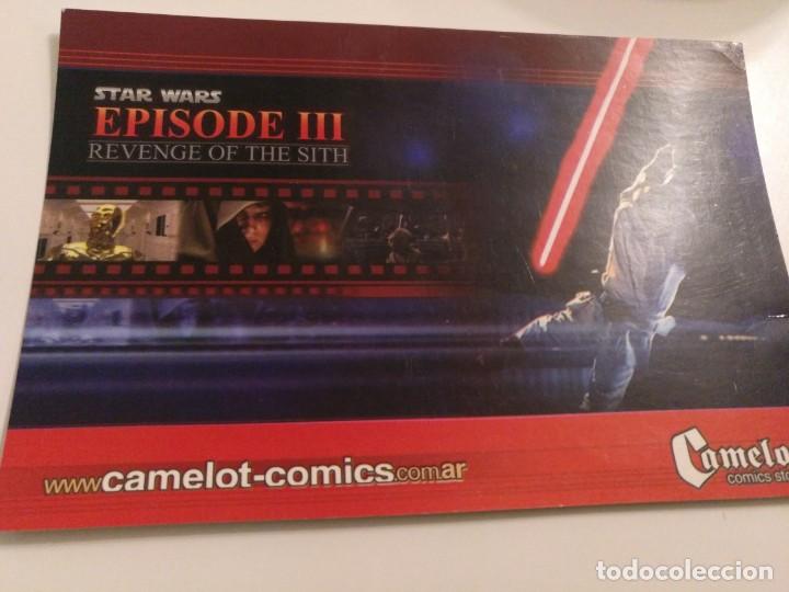 Coleccionismo: Postal star wars episodio 3 episode III promocional librer&iacute;a argentina camelot c&oacute;mics