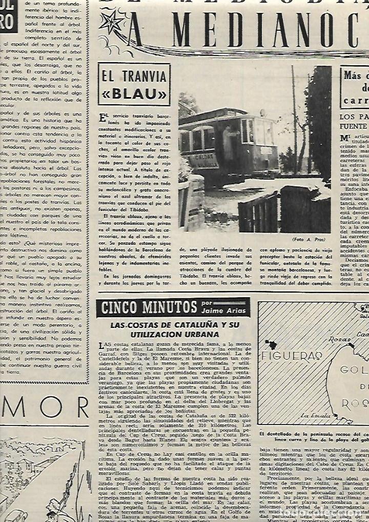 Sammelleidenschaft Papier: A&Ntilde;O 1954 RECORTE PRENSA EL TRANVIA TRAMVIA BLAU BARCELONA PUBLICIDAD DENTIFRICO ROSEMAIL